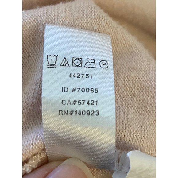 Ann Taylor Loft women's pale pink open back 3/4 sleeve tshirt‎ Sz L - Picture 4 of 7